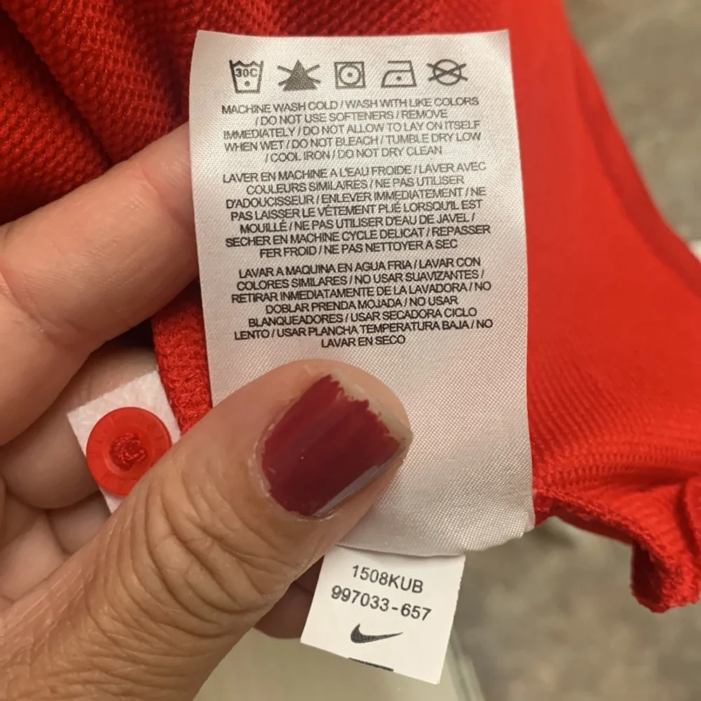 NIKE Ole Miss Red Dri-Fit Polo Shirt
